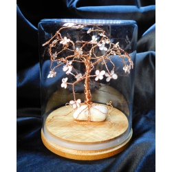 Décoration en fil de cuivre "cerisier en fleur"