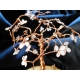 Décoration en fil de cuivre "cerisier en fleur"