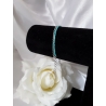 Bracelet fin double bleu