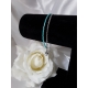 Bracelet fin double bleu