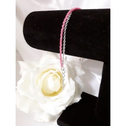 Bracelet fin double rose