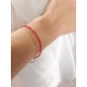 Bracelet fin double riuge