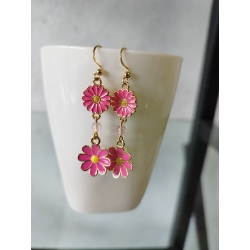 Boucles d'oreilles marguerite