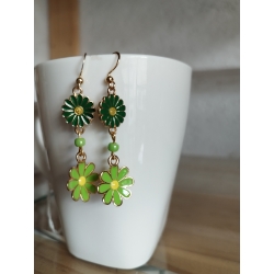Boucles d'oreilles marguerite