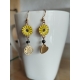 Boucles d'oreilles marguerite