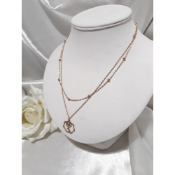 Collier double doré